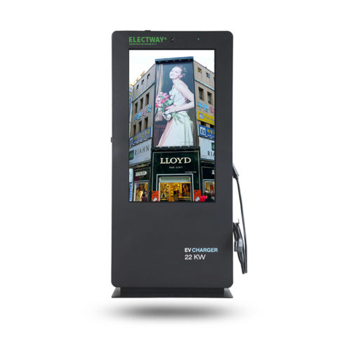 22KW Outdoor Advertising Screen With EV Charging