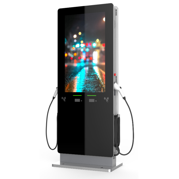 7kW~14kW AC Advertising Charging Station with 32” LCD screen