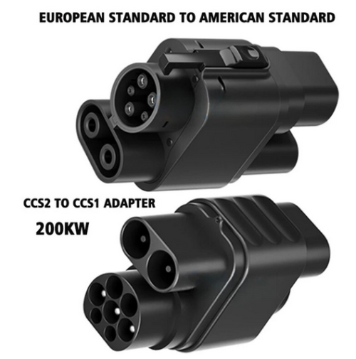 CCS2 to CCS1 Adapter Combo for Electric Vehicle Charging Connector EV Charger Converter