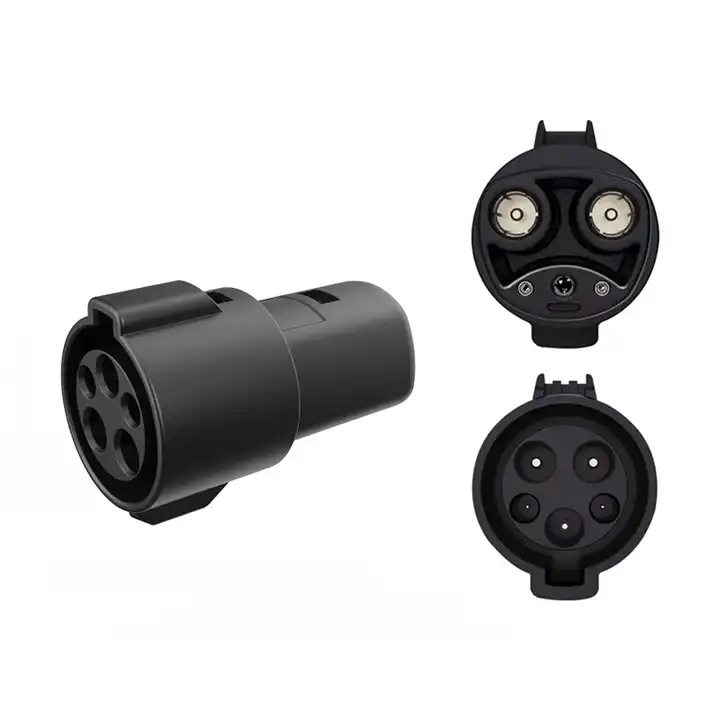EV Charging Connector Plug 32A J1772 Adapter to Type 2 Electric Vehicles Charging Adapter for Tesla Type 1 EV Station