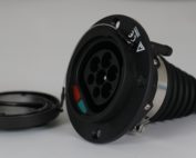 Electric vehicle type 2 IEC62196-2 socket : inlet..