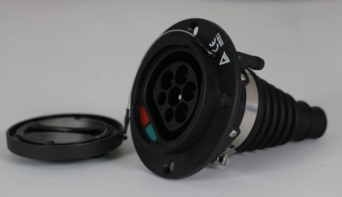 Electric vehicle type 2 IEC62196-2 socket : inlet..