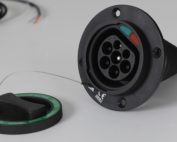 Electric vehicle type 2 IEC62196-2 socket : inlet..