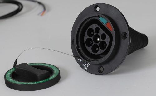 Electric vehicle type 2 IEC62196-2 socket : inlet..