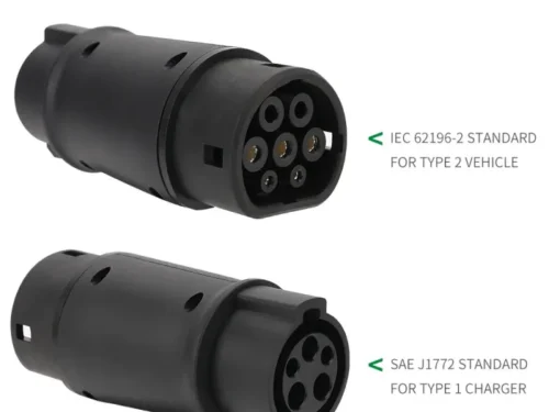 SAE J1772 IEC 62196 Ev Connector Type 1 to Type 2 Adapter