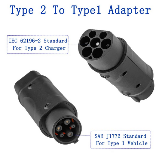 J1772 32A Type 2 To Type1 Electric Vehicle Charging Adapter