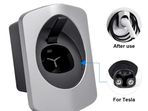 Tesla Cable Holder Silver