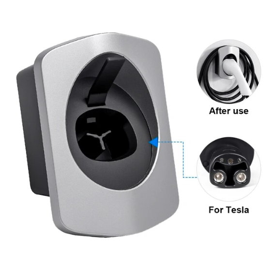 Tesla Cable Holder Silver