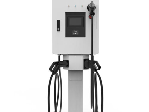 Wall mounted DC and AC multiple charger station