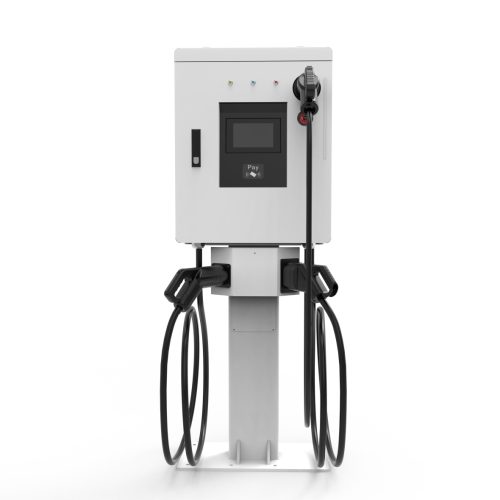 Wall mounted DC and AC multiple charger station