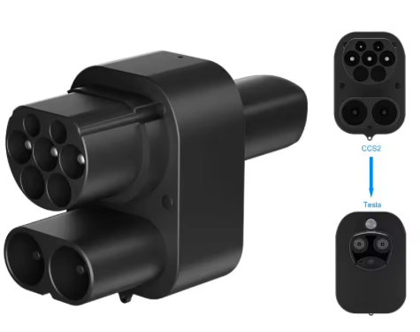 NACS Tesla to CCS2 DC Electric Vehicle Charging Adapter