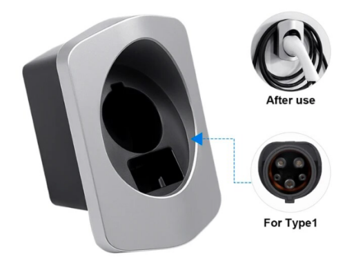 EV Type 1 Cable Holder Silver
