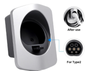 EV Type 2 Cable Holder Silver