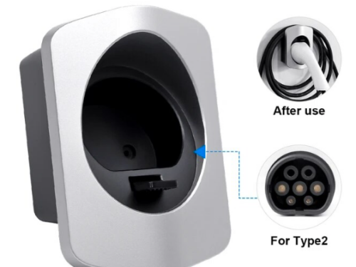 EV Type 2 Cable Holder Silver