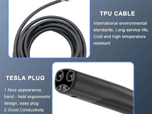 Portable EV Chargers Tesla Model Electric NACS Portable Charger Car Charging Pile NACS Car Charging Gun Cable