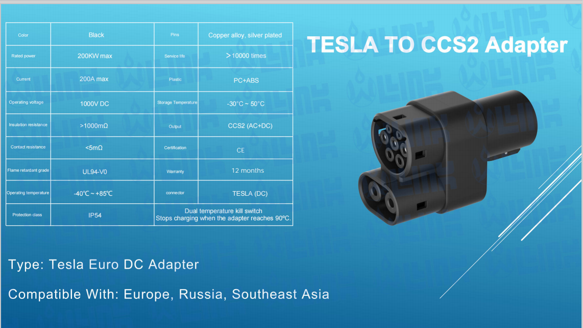 tesla t ccs2 adapter